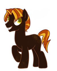 Size: 800x1000 | Tagged: safe, artist:bubaiuv, oc, earth pony, pony, magical lesbian spawn, male, offspring, parent:lightning dust, parent:limestone pie, parents:limedust, simple background, solo, stallion, transparent background