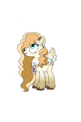 Size: 1000x1500 | Tagged: safe, artist:ravensonglullaby, oc, oc only, deer, deer pony, original species, female, hair over one eye, looking up, simple background, smiling, solo, transparent background