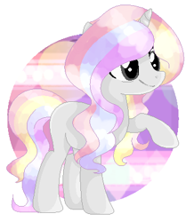 Size: 362x416 | Tagged: safe, artist:blossomic, derpibooru import, oc, pony, unicorn, female, mare, solo