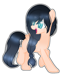 Size: 724x818 | Tagged: safe, artist:sunsetlicious, derpibooru import, oc, oc:night radiance, pegasus, pony, female, mare, simple background, solo, transparent background