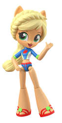 Size: 372x736 | Tagged: safe, artist:andrew hickinbottom, applejack, better together, equestria girls, forgotten friendship, clothes, swimsuit