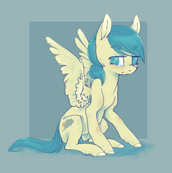 Size: 1088x1098 | Tagged: safe, artist:amphoera, derpibooru import, oc, oc:venti via, pony, grumpy, solo