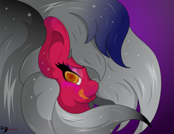 Size: 3279x2523 | Tagged: safe, artist:lunarcipher1, oc, oc:soul serenity, pegasus, pony, bedroom eyes, blushing, female, licking, licking lips, looking at you, mare, simple background, solo, tongue out