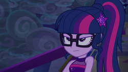 Size: 1920x1080 | Tagged: safe, screencap, sci-twi, twilight sparkle, better together, equestria girls, spring breakdown, female, geode of telekinesis, if looks could kill, magical geodes, sleeveless