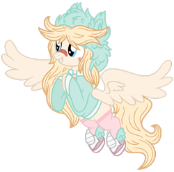 Size: 1024x1010 | Tagged: safe, artist:bezziie, derpibooru import, pegasus, pony, base used, clothes, female, hoodie, mare, ponified, simple background, solo, star butterfly, transparent background