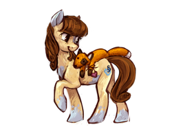 Size: 1024x768 | Tagged: safe, artist:johling, oc, earth pony, fox, pony, plushie, solo