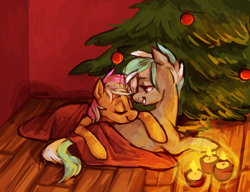 Size: 1024x787 | Tagged: safe, artist:johling, oc, earth pony, pony, candle, tree