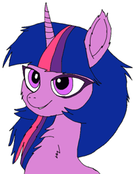 Size: 809x1024 | Tagged: safe, artist:danksailor, twilight sparkle, pony, bust, chest fluff, cute, ear fluff, fluffy, portrait, solo