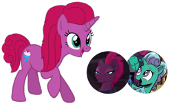 Size: 1512x913 | Tagged: safe, artist:徐詩珮, fizzlepop berrytwist, glitter drops, tempest shadow, oc, oc:betty pop, pony, unicorn, my little pony: the movie, base used, cute, female, glittershadow, lesbian, magical lesbian spawn, mare, next generation, offspring, parent:glitter drops, parent:tempest shadow, parents:glittershadow, pretty, shipping, simple background, solo, transparent background