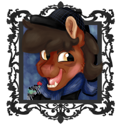 Size: 900x900 | Tagged: safe, artist:euspuche, derpibooru import, oc, oc:guzmán mimos, earth pony, pony, spider, tarantula, bust, looking at you, portrait, smiling