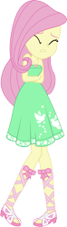 Size: 1829x6208 | Tagged: safe, artist:marcorois, fluttershy, better together, equestria girls, street chic, bare shoulders, cold, eyes closed, freezing, shivering, simple background, sleeveless, solo, strapless, transparent background
