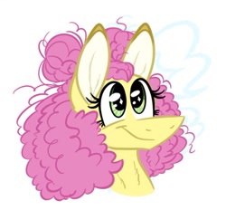 Size: 915x849 | Tagged: safe, artist:summer-cascades, li'l cheese, earth pony, pony, the last problem, spoiler:s09, bust, curly hair, female, smiling, solo