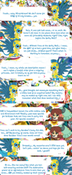 Size: 920x2212 | Tagged: safe, gallus, yona, the last problem, dialogue, gameloft, implied bon bon, implied lyra, implied sandbar