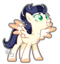 Size: 1392x1484 | Tagged: safe, artist:kurosawakuro, artist:pegasski, oc, oc only, pegasus, pony, base used, female, mare, offspring, parent:daring do, parent:soarin', simple background, solo, transparent background