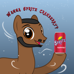Size: 1080x1080 | Tagged: safe, derpibooru import, pony, christmas, holiday, lebron james, male, meme, ponified, ponified meme, solo, sprite (brand), sprite cranberry
