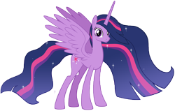 Size: 14622x9290 | Tagged: safe, alternate version, artist:andoanimalia, princess twilight 2.0, twilight sparkle, twilight sparkle (alicorn), alicorn, pony, the last problem, absurd resolution, accessory-less edit, cutie mark, ethereal mane, female, mare, older, older twilight, solo, starry mane