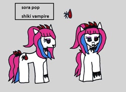 Size: 972x711 | Tagged: safe, artist:ask-luciavampire, oc, earth pony, pony, vampire, vampony, 1000 hours in ms paint, profile, tumblr, tumblr:the-vampire-academy