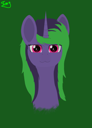 Size: 5000x7000 | Tagged: safe, artist:graphictoxin, oc, oc only, oc:daren, oc:graphic toxin, pony, unicorn, :3, absurd resolution, bust, cute, glowing eyes, lineless, male, minimalist, modern art, portrait, simple background, smiling, solo, wings