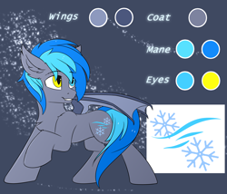 Size: 3500x3000 | Tagged: safe, artist:snowstormbat, oc, oc only, oc:midnight snowstorm, bat pony, abstract background, male, reference sheet, smiling, solo, stallion