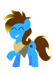 Size: 794x1123 | Tagged: safe, artist:pwnypony db, derpibooru import, oc, earth pony, pony, .svg available, 2019 community collab, clothes, derpibooru community collaboration, eyes closed, raised hoof, scarf, simple background, solo, svg, transparent background, vector