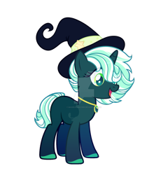 Size: 1280x1333 | Tagged: safe, artist:maddeadunicorn, derpibooru import, oc, pony, unicorn, deviantart watermark, female, hat, mare, obtrusive watermark, simple background, solo, transparent background, watermark, witch hat