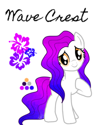 Size: 768x1024 | Tagged: safe, artist:yourinternetmom, derpibooru import, oc, oc only, oc:wave crest, earth pony, pony, female, mare, raised hoof, reference sheet, simple background, solo, white background