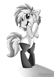 Size: 2893x4092 | Tagged: safe, artist:meowmavi, derpibooru import, earth pony, pony, clothes, cute, female, socks, solo