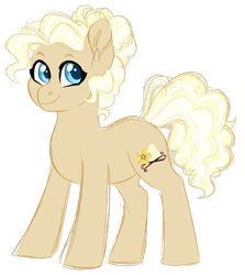 Size: 1024x1147 | Tagged: safe, artist:azure-art-wave, oc, oc:vanilla cream, earth pony, pony, female, mare, offspring, parent:cheese sandwich, parent:pinkie pie, parents:cheesepie, simple background, solo, transparent background