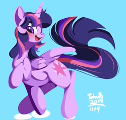 Size: 2698x2559 | Tagged: safe, artist:tohupo, twilight sparkle, twilight sparkle (alicorn), alicorn, pony, digital art, female, mare, smiling, solo