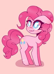 Size: 600x824 | Tagged: safe, artist:d34d-gf, pinkie pie, earth pony, pony, cute, diapinkes, female, floppy ears, mare, pink background, simple background, solo