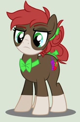 Size: 1024x1572 | Tagged: safe, artist:loveedovey, oc, oc:alizarin fruits, earth pony, pony, female, mare, simple background, solo