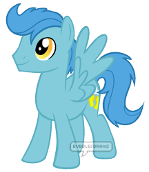 Size: 821x951 | Tagged: safe, artist:bubblesdraws, derpibooru import, oc, oc:center stage, pegasus, pony, base used, cute, full body, male, simple background, smiling, solo, transparent background, watermark, wings