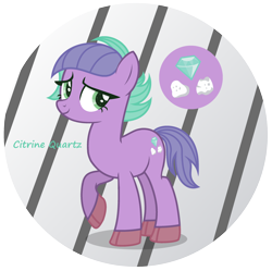 Size: 2800x2792 | Tagged: safe, artist:razorbladetheunicron, amethyst star, limestone pie, sparkler, oc, oc only, earth pony, pony, alternate universe, base used, cutie mark, female, fusion, lateverse, mare, solo, unshorn fetlocks