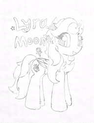 Size: 1932x2517 | Tagged: safe, artist:fireworks sea, derpibooru exclusive, oc, oc:lyra moon, alicorn, pony, alicorn oc, solo, traditional art