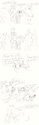 Size: 1500x4725 | Tagged: safe, fluttershy, oc, oc:anon, pegasus, pony, robot, robot pony, /mlp/, camera, comic, flutterbot, normies, panicking, pony preservation project, the pony machine learning project, vulgar