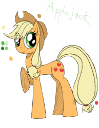 Size: 888x1150 | Tagged: safe, artist:didun850, applejack, earth pony, pony, eye clipping through hair, female, freckles, hat, mare, simple background, smiling, solo, transparent background