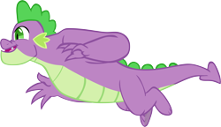 Size: 10278x5932 | Tagged: safe, artist:memnoch, spike, dragon, the last problem, gigachad spike, male, older, older spike, simple background, solo, transparent background, vector, winged spike, wings