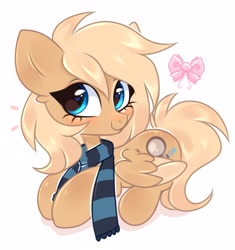 Size: 3498x3720 | Tagged: safe, artist:pesty_skillengton, oc, oc only, oc:mirta whoowlms, pegasus, pony, clothes, scarf, solo