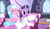 Size: 1317x767 | Tagged: safe, derpibooru import, screencap, aloe, twilight sparkle, twilight sparkle (alicorn), alicorn, pony, rarity's biggest fan, alternate hairstyle, bathrobe, clothes, duo, female, mane styling, mare, reclining, robe, sitting, smiling