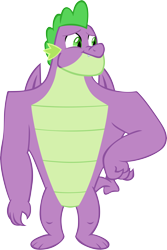 Size: 4288x6416 | Tagged: safe, artist:memnoch, spike, dragon, the last problem, gigachad spike, male, older, older spike, simple background, solo, transparent background, vector, winged spike, wings