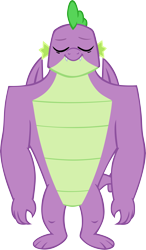 Size: 3429x5863 | Tagged: safe, artist:memnoch, spike, dragon, the last problem, gigachad spike, male, older, older spike, simple background, solo, transparent background, vector, winged spike, wings