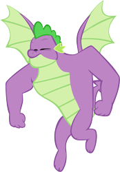 Size: 4173x6001 | Tagged: safe, artist:memnoch, spike, dragon, the last problem, gigachad spike, male, older, older spike, simple background, solo, transparent background, vector, winged spike, wings
