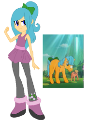 Size: 407x558 | Tagged: safe, artist:selenaede, artist:xfaithyhedgefoxx, bubbles (g1), equestria girls, g1, base used, eqg promo pose set, equestria girls style, equestria girls-ified, g1 to equestria girls, generation leap