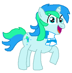 Size: 293x296 | Tagged: safe, artist:theinflater19, derpibooru import, oc, oc:cyan lightning, pony, simple background, white background