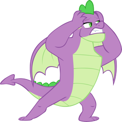 Size: 5975x6001 | Tagged: safe, artist:memnoch, spike, dragon, the last problem, gigachad spike, older, older spike, simple background, solo, transparent background, winged spike