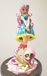 Size: 2226x3618 | Tagged: safe, fluttershy, human, pegasus, pony, equestria girls, human ponidox, humanized, kotobukiya, kotobukiya fluttershy, self ponidox