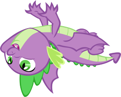 Size: 8081x6455 | Tagged: safe, artist:memnoch, spike, dragon, dragon dropped, claws, simple background, solo, tail, toes, transparent background, vector, winged spike