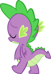 Size: 2912x4201 | Tagged: safe, artist:memnoch, spike, dragon, simple background, solo, transparent background, vector, winged spike