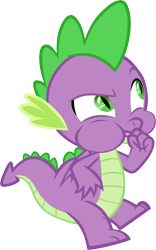 Size: 3107x4990 | Tagged: safe, artist:memnoch, spike, dragon, simple background, solo, transparent background, vector, winged spike