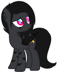 Size: 1463x1842 | Tagged: safe, artist:pegasski, artist:rukemon, oc, oc only, oc:dark blaze, bat pony, pony, undead, vampire, vampony, base used, bat pony oc, bat wings, coat markings, commission, female, mare, simple background, solo, transparent background, wings